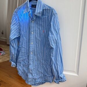 Ralph Lauren Light Blue Striped Shirt